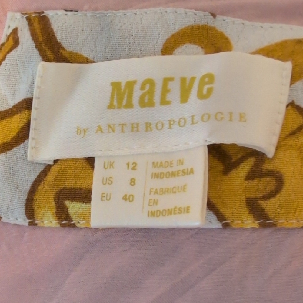 MAEVE by Anthropologie Resort Wrap Dress Pink Floral US Size 8 - Picture 11 of 16
